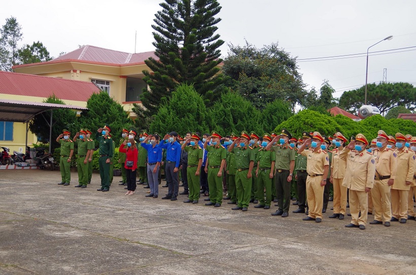 Hình ảnh: Đắk Nông: Công an huyện Đắk Song tổ chức lễ ra quân đợt cao điểm tấn công trấn áp tội phạm số 2
