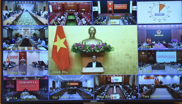 Hình ảnh: Thủ tướng Phạm Minh Chính chủ trì phiên họp Chính phủ thường kỳ với các địa phương số 2