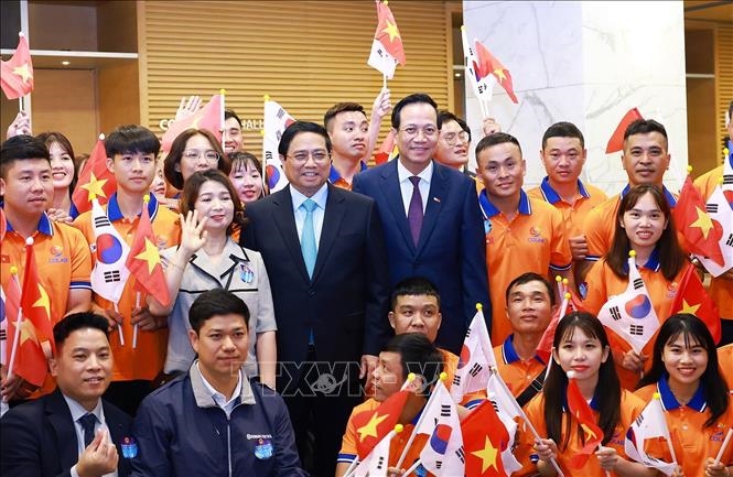 Hình ảnh: Thủ tướng dự Diễn đàn hợp tác lao động Việt Nam - Hàn Quốc số 2