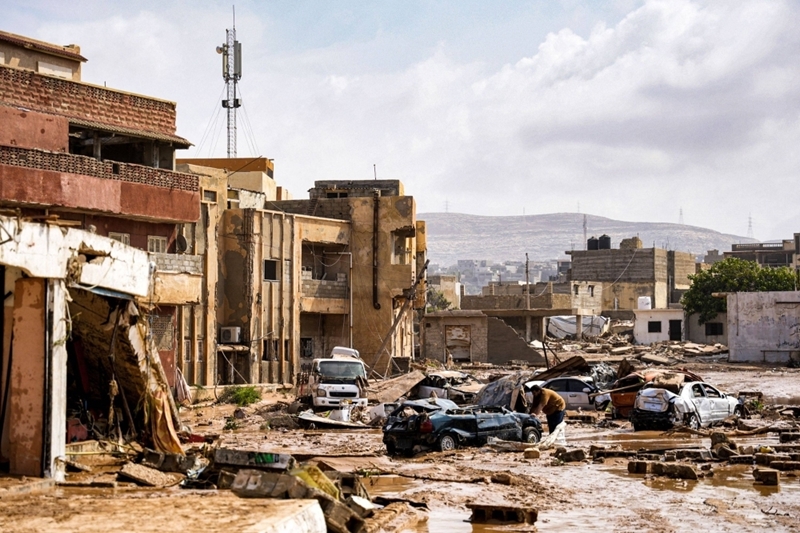 Hình ảnh: Thảm họa lũ lụt ở Libya, ít nhất 2.000 người chết và 10.000 người mất tích số 1