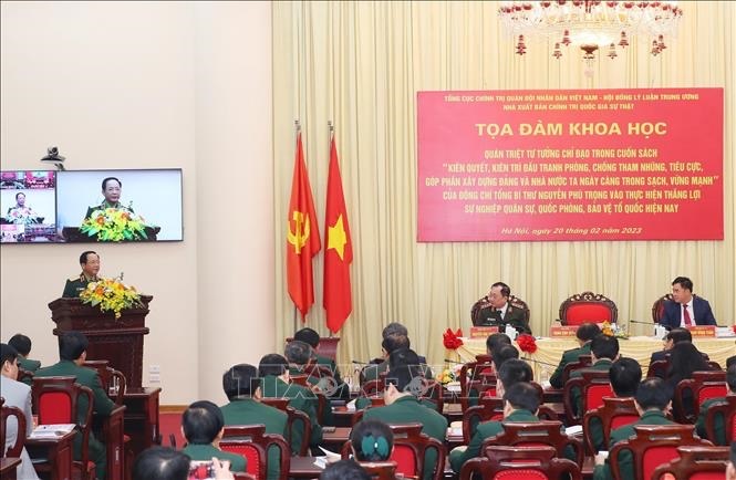 Hình ảnh: Quân đội quán triệt tư tưởng về đấu tranh phòng, chống tham nhũng, tiêu cực của Tổng Bí thư Nguyễn Phú Trọng số 1