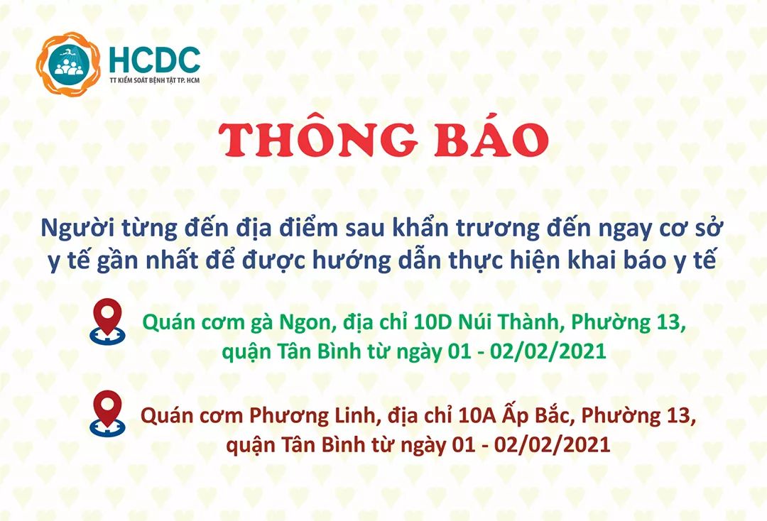 Hình ảnh: TPHCM: Tìm người đã đến 2 quán cơm ở quận Tân Bình, vì người nhiễm Covid -19 từng tới. số 2