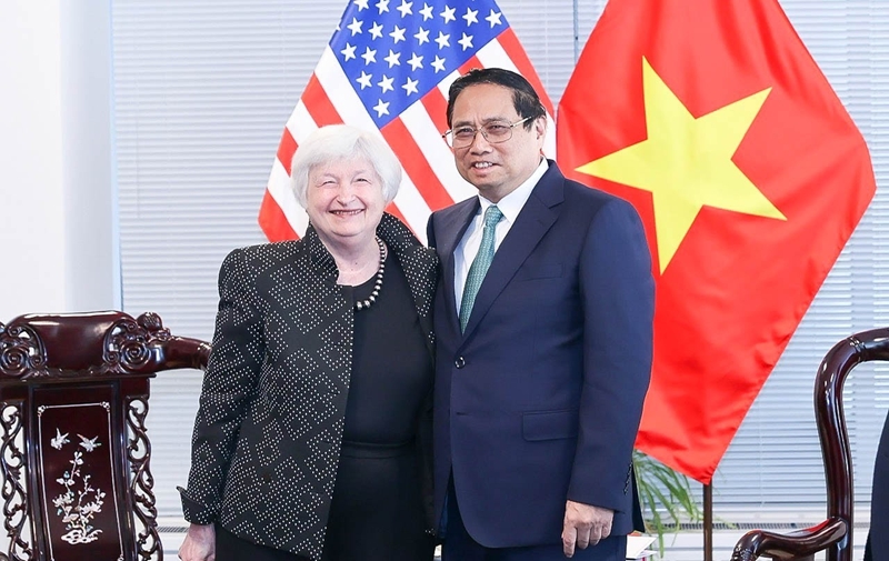 Hình ảnh: Việt Nam luôn ưu tiên hợp tác kinh tế - tài chính - thương mại - đầu tư với Hoa Kỳ số 1