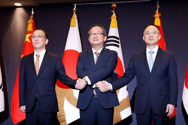 Hình ảnh: Trung-Nhật-Hàn nhất trí nối lại hội nghị thượng đỉnh ba bên sau thời gian dài số 1