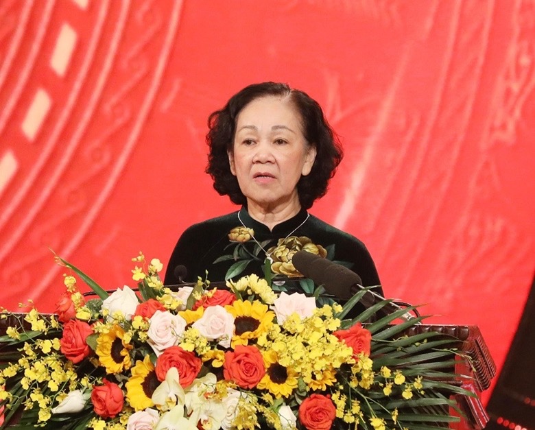 Hình ảnh: Đồng chí Trương Thị Mai giữ chức Thường trực Ban Bí thư khoá XIII số 1