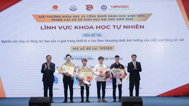 Hình ảnh: Tổ chức Giải thưởng khoa học và công nghệ dành cho sinh viên năm 2023 số 1