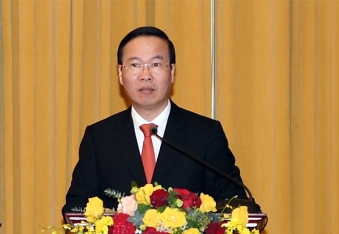 Hình ảnh: Chủ tịch nước trao Quyết định thăng quân hàm Thượng tướng đối với đồng chí Nguyễn Văn Nghĩa số 2