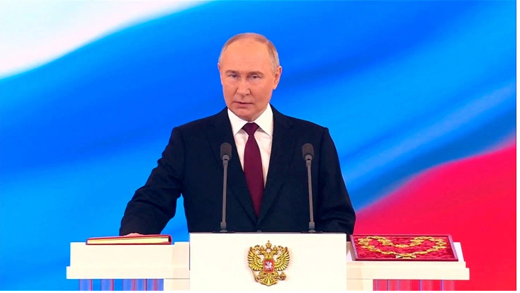 Hình ảnh: Tổng thống Nga V.Putin tuyên thệ nhậm chức nhiệm kỳ 5 số 1