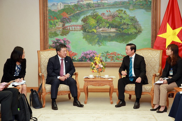 Hình ảnh: Phó Thủ tướng Trần Hồng Hà tiếp Trưởng đại diện JICA tại Việt Nam số 1
