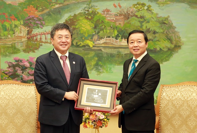 Hình ảnh: Phó Thủ tướng Trần Hồng Hà tiếp Trưởng đại diện JICA tại Việt Nam số 3