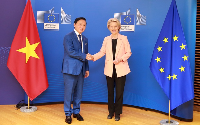 Hình ảnh: Phó Thủ tướng Trần Hồng Hà gặp, làm việc với Chủ tịch Ủy ban Châu Âu số 1