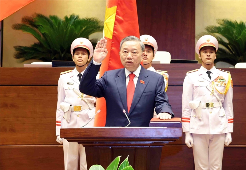 Hình ảnh: Điện và thư chúc mừng Chủ tịch nước Tô Lâm số 1