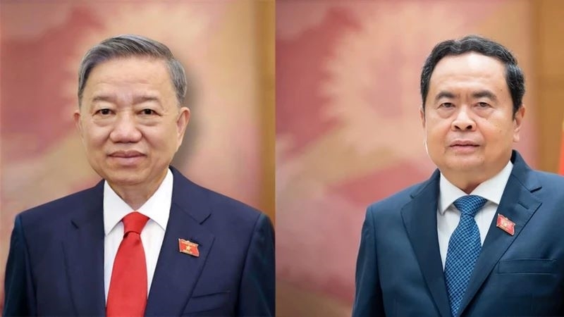 Hình ảnh: Thư chúc mừng Chủ tịch nước Tô Lâm và Chủ tịch Quốc hội Trần Thanh Mẫn số 1