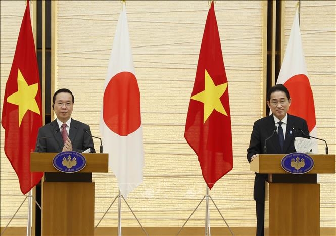 Hình ảnh: Báo chí Nhật Bản đưa tin đậm nét về chuyến thăm chính thức của Chủ tịch nước Võ Văn Thưởng số 1
