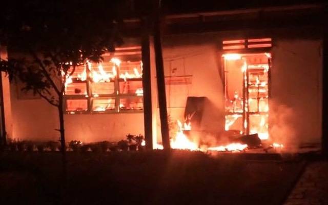 Hình ảnh: Quảng Nam: Trường học bị cháy, nhiều tài sản bị thiêu rụi số 1