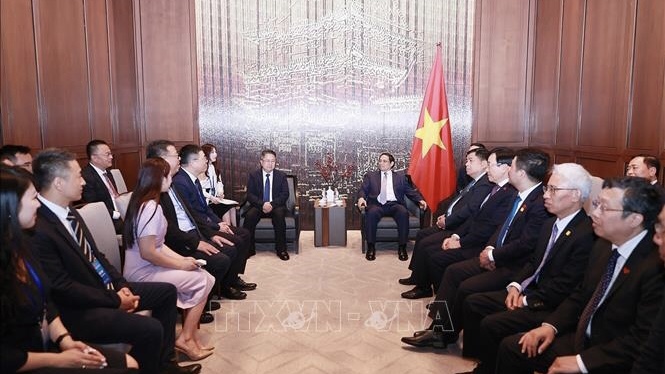 Hình ảnh: Thủ tướng Phạm Minh Chính tiếp Lãnh đạo các tập đoàn kinh tế lớn của Trung Quốc số 1