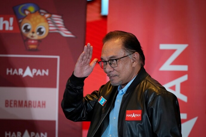 Hình ảnh: Ông Anwar Ibrahim được chỉ định làm Thủ tướng Malaysia số 1