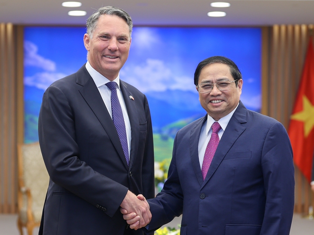 Hình ảnh: Thủ tướng Phạm Minh Chính tiếp Phó Thủ tướng, Bộ trưởng Quốc phòng Australia số 1