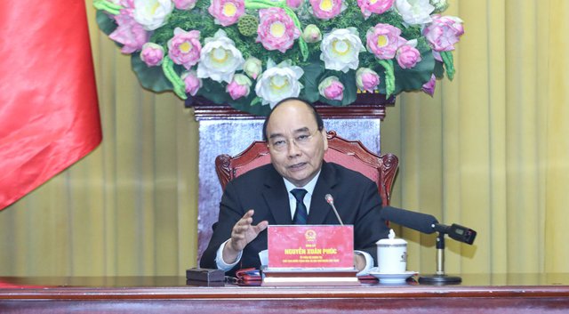 Hình ảnh: Chủ tịch nước Nguyễn Xuân Phúc tiếp các nhà khoa học dự Hội nghị Liên đoàn Các hội kinh tế ASEAN số 1