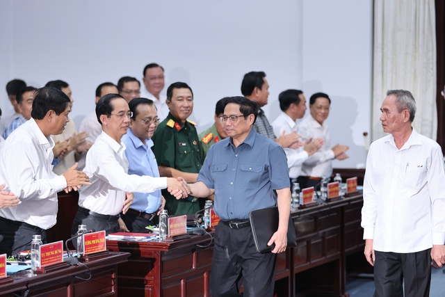 Hình ảnh: Thủ tướng Phạm Minh Chính làm việc với Ban Thường vụ Tỉnh ủy Bạc Liêu số 1