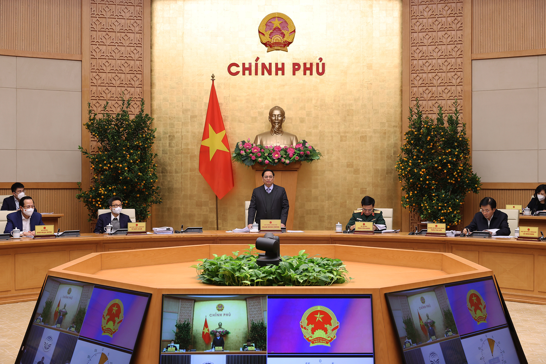 Hình ảnh: Thủ tướng Phạm Minh Chính chủ trì phiên họp Chính phủ chuyên đề xây dựng pháp luật số 1