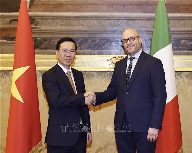 Hình ảnh: Thúc đẩy Quan hệ Đối tác chiến lược Việt Nam - Italia phát triển trên tất cả các lĩnh vực số 1