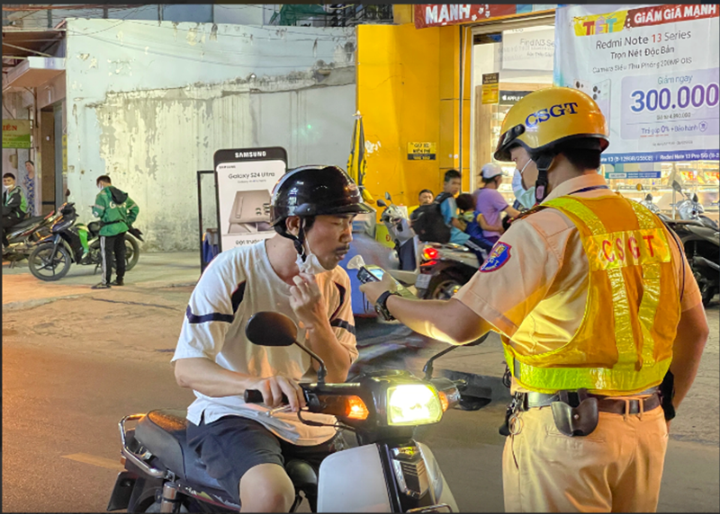 Hình ảnh: TP Hồ Chí Minh xử lý hơn 10.000 trường hợp vi phạm trật tự an toàn giao thông dịp Tết số 1