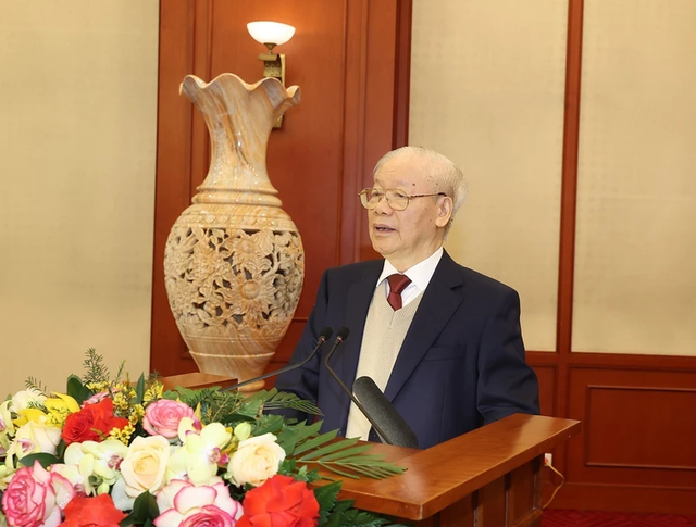 Hình ảnh: Phát biểu của Tổng Bí thư Nguyễn Phú Trọng tại phiên họp đầu tiên của Tiểu ban Văn kiện Đại hội XIV của Đảng số 1