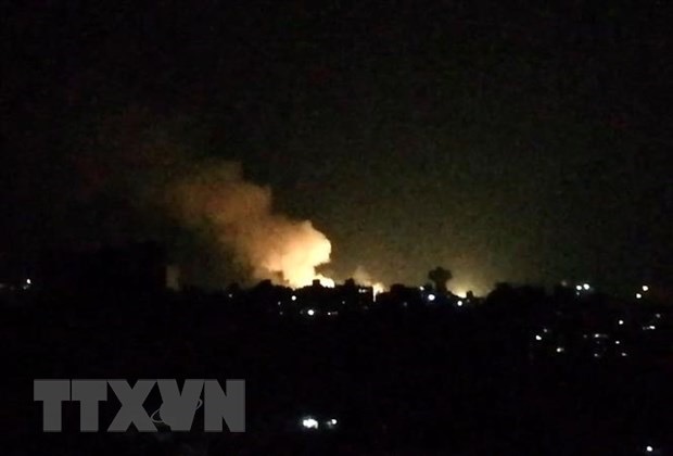 Hình ảnh: Israel tấn công tên lửa nhằm vào thủ đô của Syria số 1