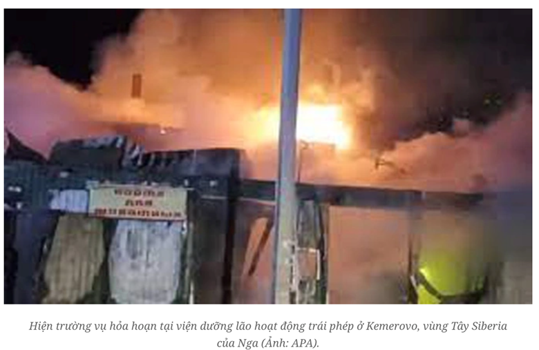 Hình ảnh: Nga: Hỏa hoạn tại nhà dưỡng lão khiến 20 người thiệt mạng số 1