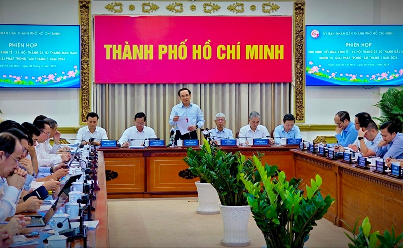 Hình ảnh: TP Hồ Chí Minh rà soát, đánh giá khả năng hoàn thành các chỉ tiêu kinh tế-xã hội số 1