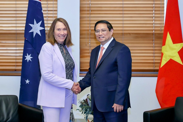 Hình ảnh: Thủ tướng Phạm Minh Chính hội kiến Chủ tịch Thượng viện Australia số 1