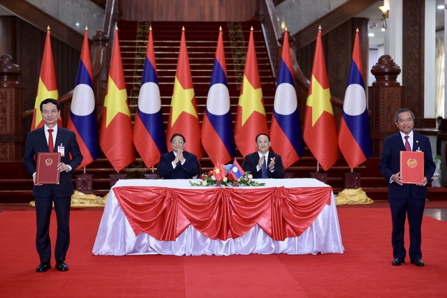 Hình ảnh: Chính thức thiết lập quan hệ Đối tác số Việt Nam-Lào số 1