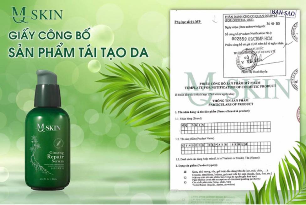 Hình ảnh: Những phản ánh của thị trường về Mỹ phẩm MQ Skin số 1