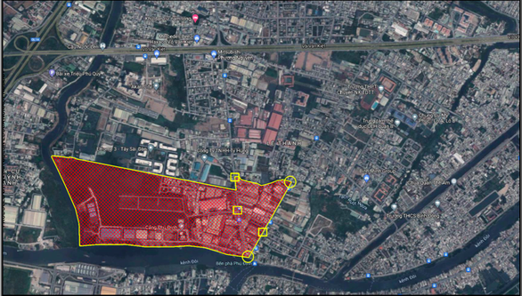 Hình ảnh: TP.HCM: Phong tỏa khu phố 2, phường 16, quận 8 theo chỉ thị 16 để phòng, chống dịch Covid-19 số 1