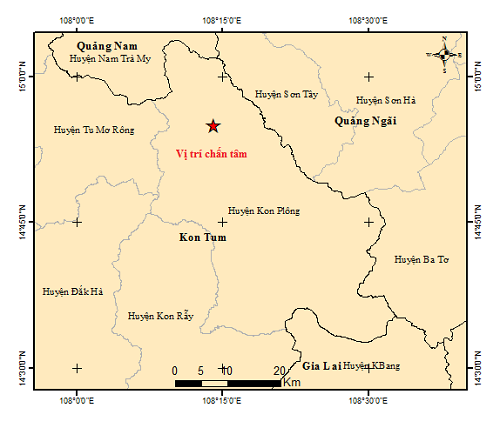 Hình ảnh: Liên tiếp xảy ra 8 trận động đất tại tỉnh Kon Tum số 1