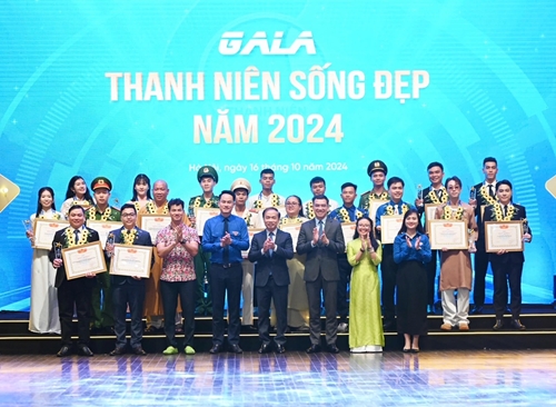 Hình ảnh: Vinh danh 20 gương Thanh niên sống đẹp tiêu biểu năm 2024 số 1