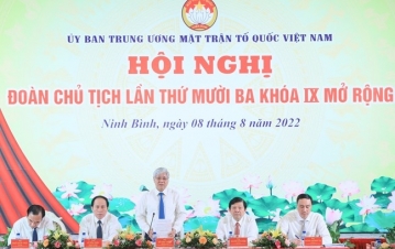 Khai mạc Hội nghị Đoàn Chủ tịch Trung ương MTTQ Việt Nam lần thứ 13 khóa IX mở rộng