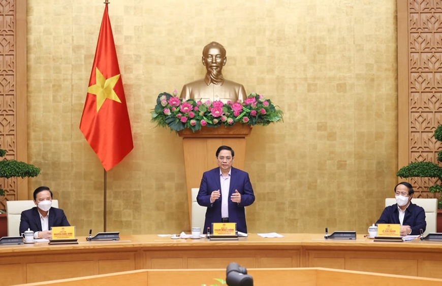 Kết luận của Thủ tướng Chính phủ Phạm Minh Chính, tại cuộc họp trực tuyến các địa phương về công tác phòng, chống dịch COVID-19  