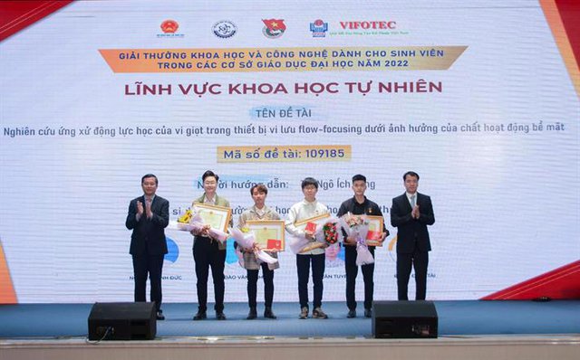 Tổ chức Giải thưởng khoa học và công nghệ dành cho sinh viên năm 2023