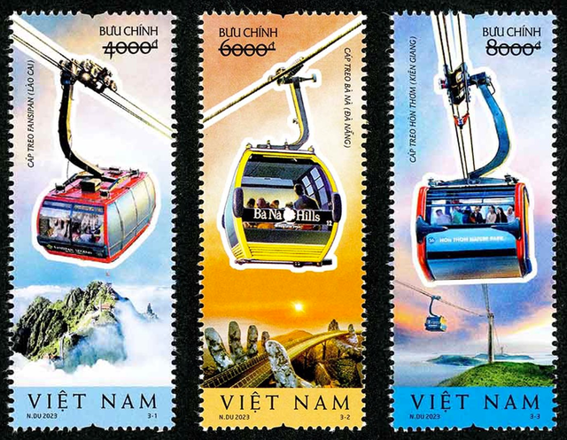Phát hành bộ tem giới thiệu cáp treo Việt Nam