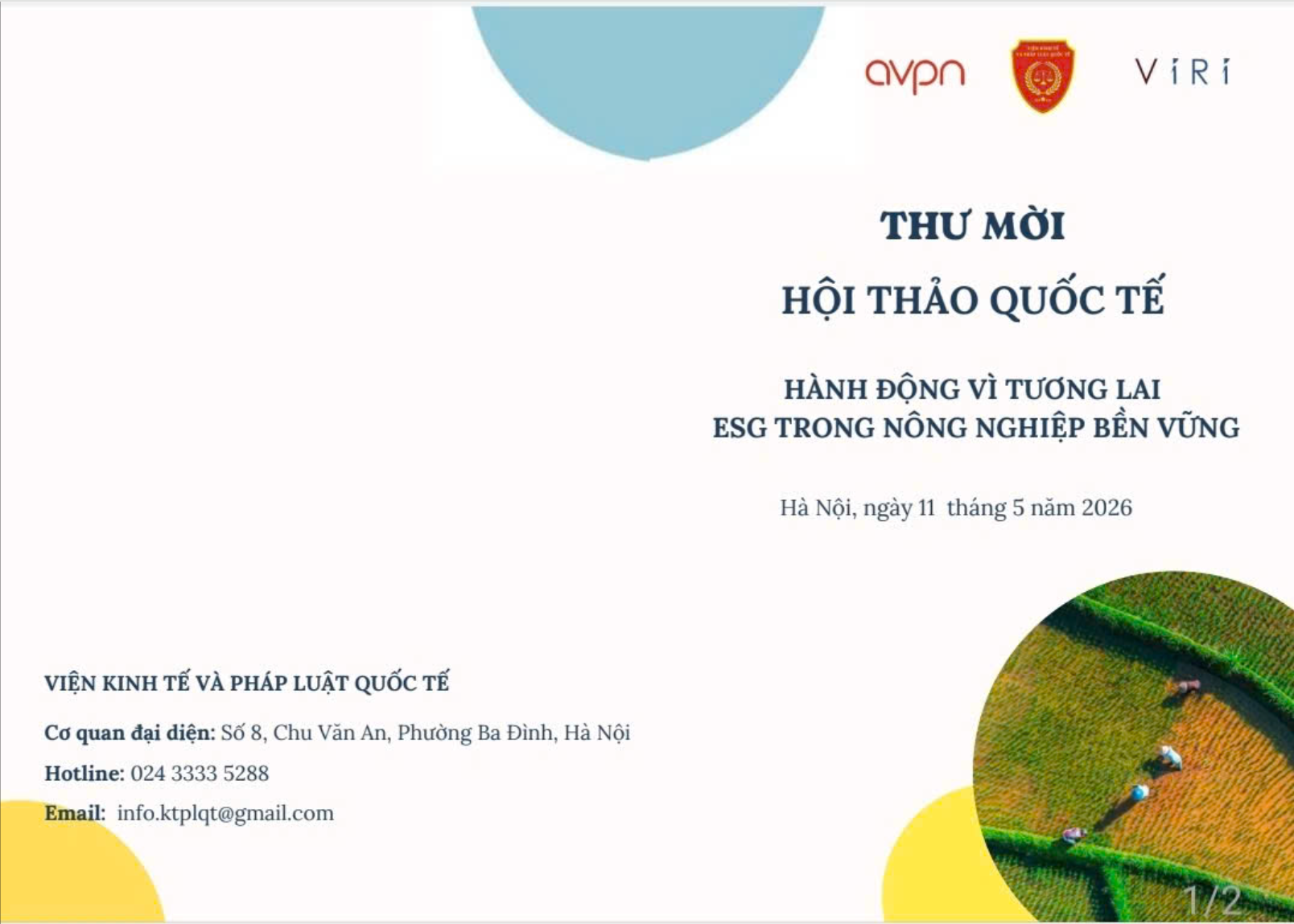 Hội thảo Quốc tế: \